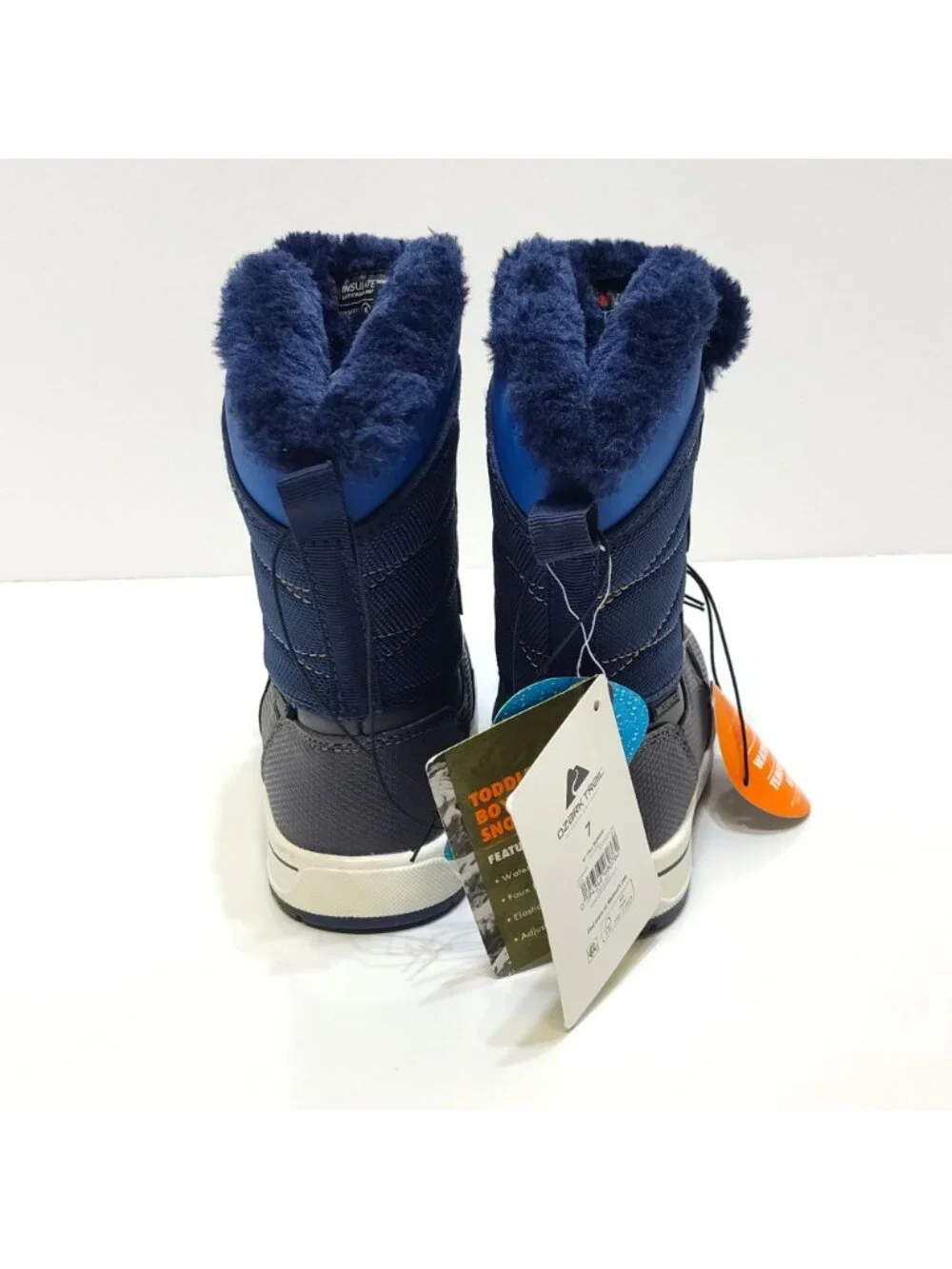 Ozark Trail Tall Bungee Waterproof Snow Boots Rated To -20°F Toddler Boys Size 7